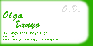 olga danyo business card