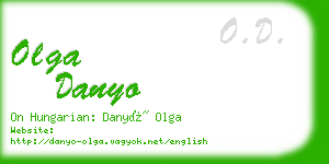 olga danyo business card